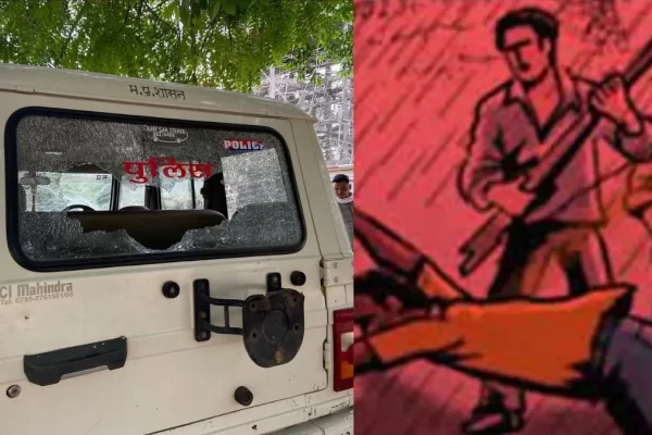 मुरैना में 6 लाख की लूट के आरोप में दूल्हे को पकड़ा, भीड़ ने पुलिस टीम पर हमलाकर वाहन तोड़े