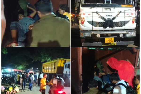 मरवाही के लोहारी बस स्टैंड के पास हादसा, तेज रफ्तार ट्रेलर ने बाइक को मारी टक्कर, 2 महिलाएं गंभीर रूप से घायल