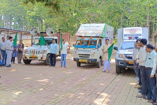 जशपुर: बगीचा से विकसित कृषि संकल्प अभियान के तहत कृषि रथ को किया गया रवाना