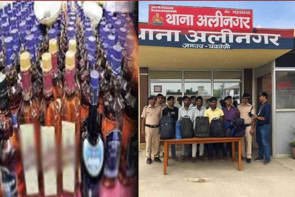 चंदौली में शराब तस्करी का भंडाफोड़, 6 तस्कर गिरफ्तार – 67 लीटर शराब बरामद!