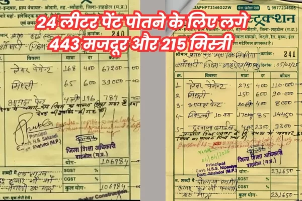 भ्रष्टाचार के रंग : शहडोल में स्कूल पुताई घोटाले में जीएसटी की चोरी भी हुई…