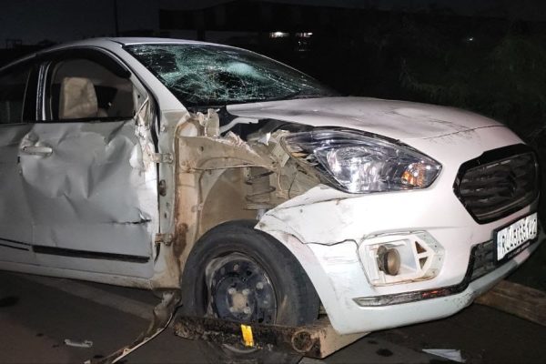 भरतपुर में नशे में धुत कार चालक का तांडव: कई लोगों और गाड़ियों को मारी टक्कर, झाड़ियों में छिपा मिला आरोपी